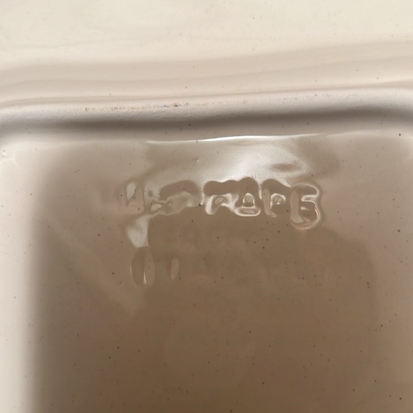 Beautiful handmade in Italy, ceramic Square serving plate. - Picture 4 of 6